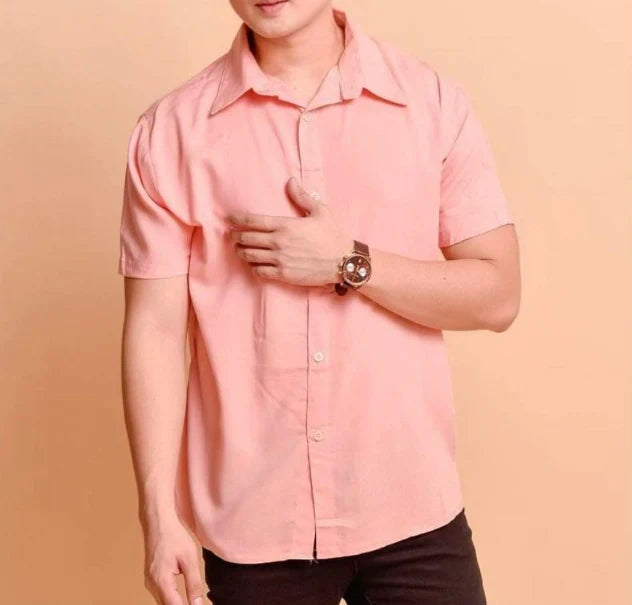 Finn | Herren Kurzarm Hemd Mit Knopfleiste