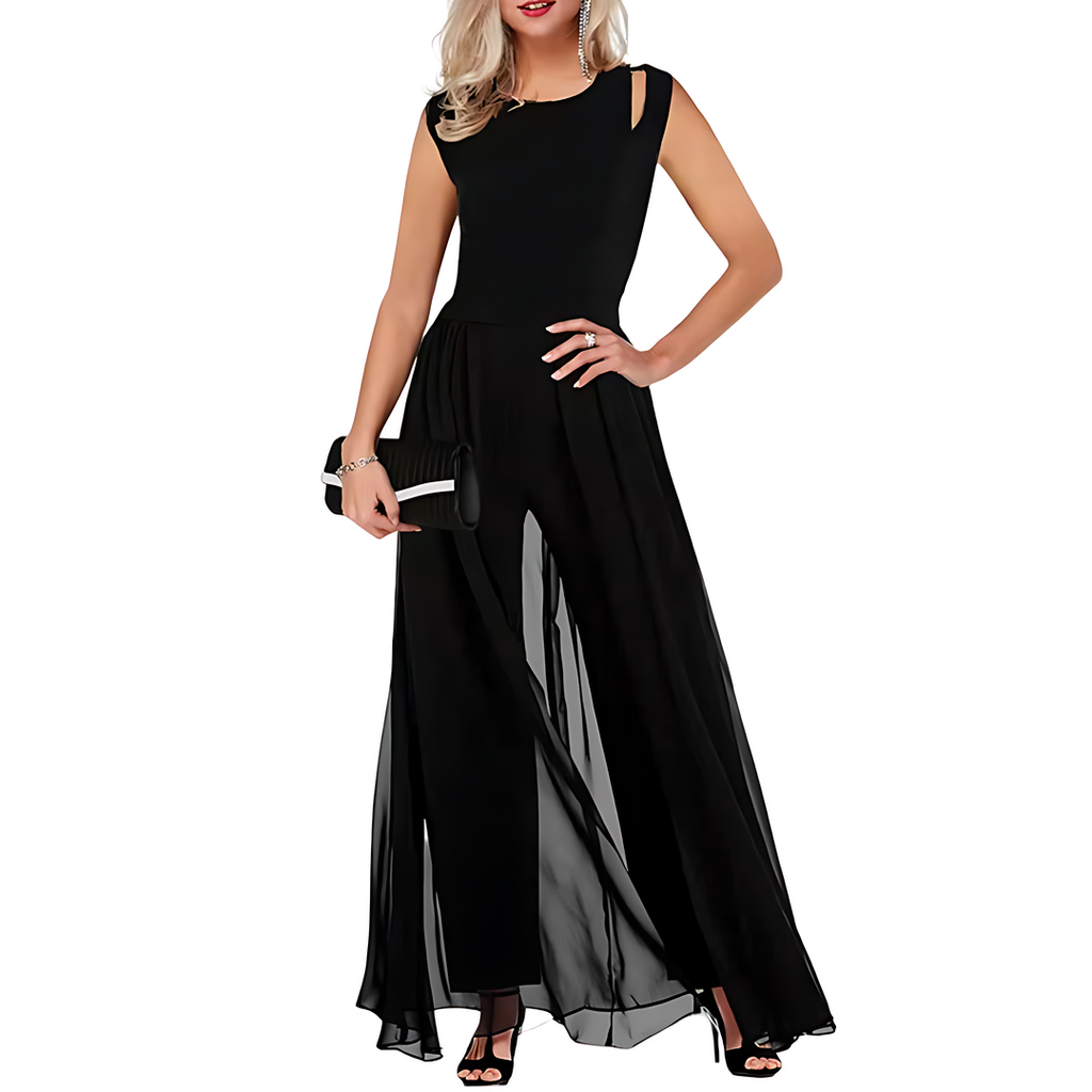 Lily | Damen Overall mit ärmellosem Schnitt und weitem Bein