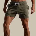 Ryder | Herren Gestreifte Badeshorts Mit Kordelzug