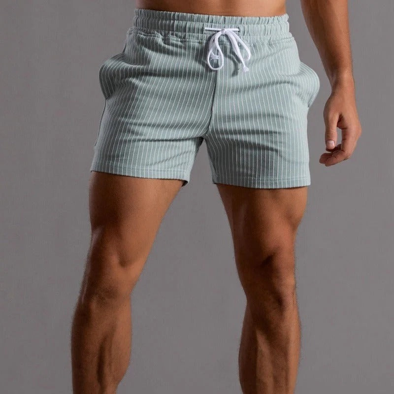 Ryder | Herren Gestreifte Badeshorts Mit Kordelzug