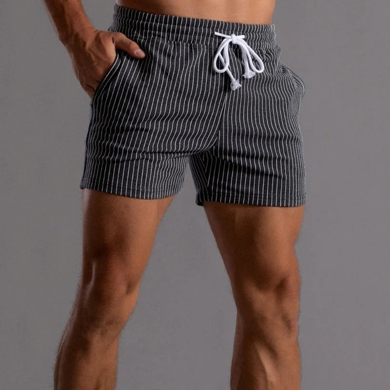 Ryder | Herren Gestreifte Badeshorts Mit Kordelzug
