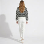 Stella | Damen Gestreifte Strickjacke Mit Langarm