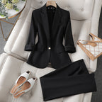 Natalie | Damen Zweiteiliges Anzugset Mit Blazer Und Hose