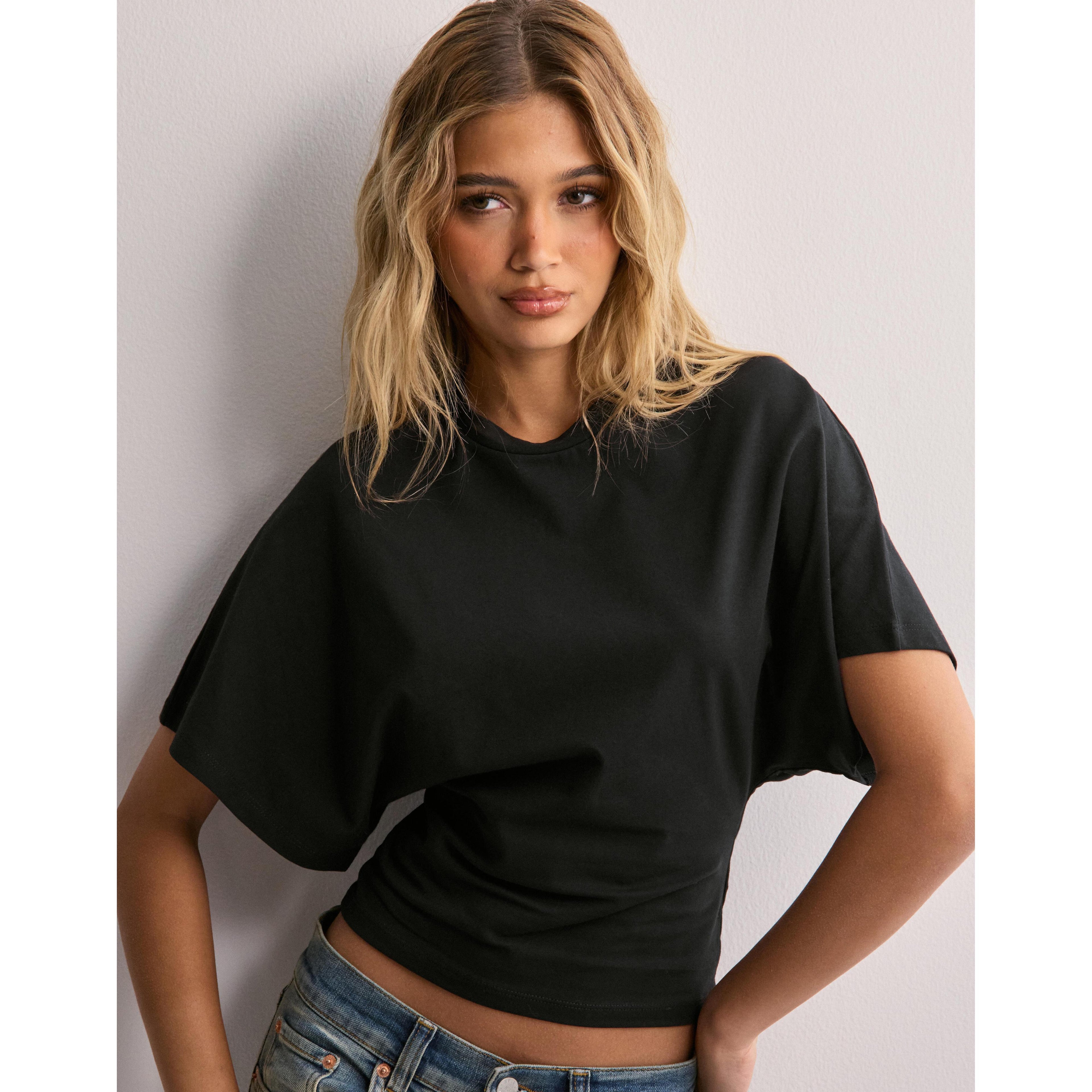 Callie | Damen Kurzarm T-Shirt Mit Ausgestellten Ärmeln