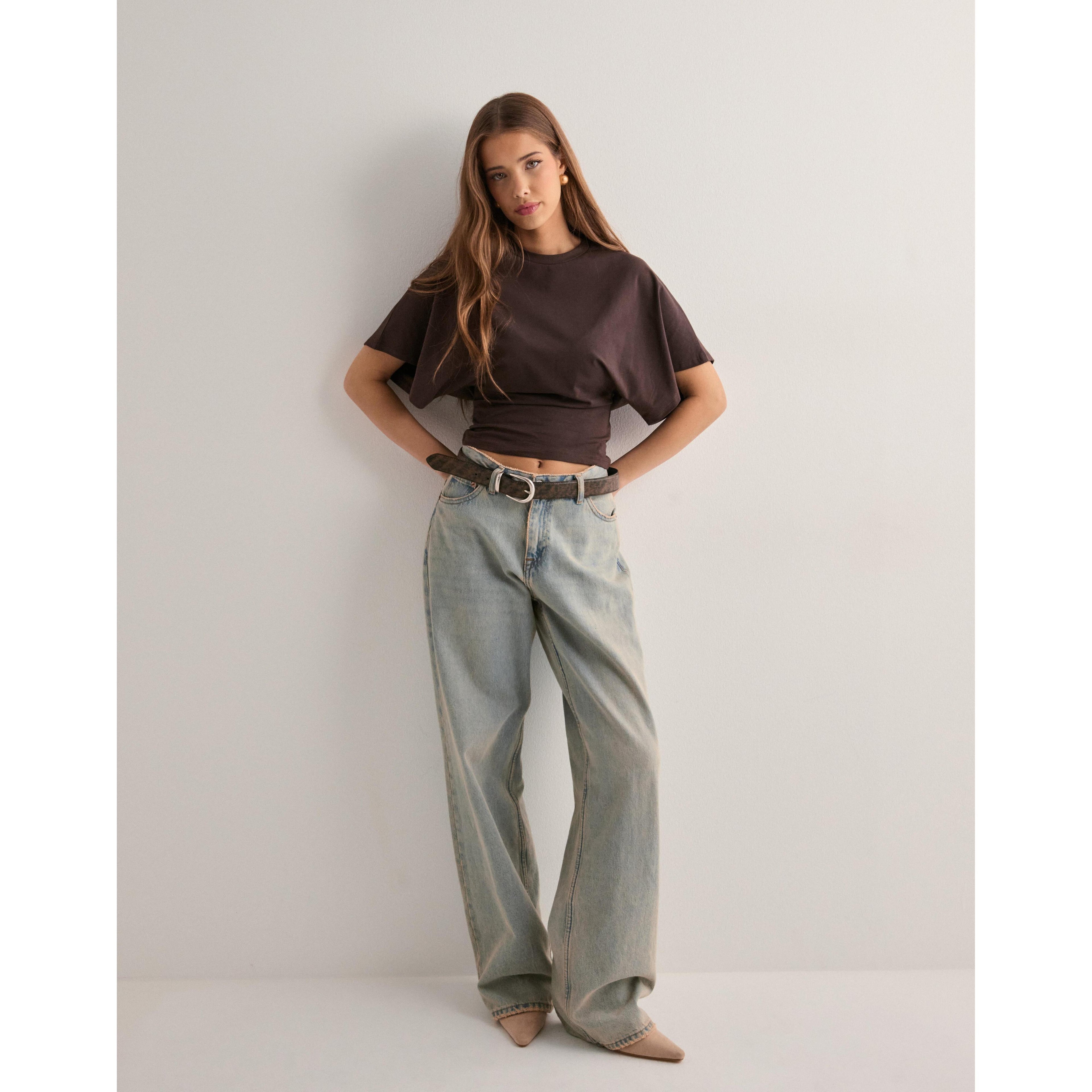Callie | Damen Kurzarm T-Shirt Mit Ausgestellten Ärmeln