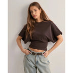 Callie | Damen Kurzarm T-Shirt Mit Ausgestellten Ärmeln