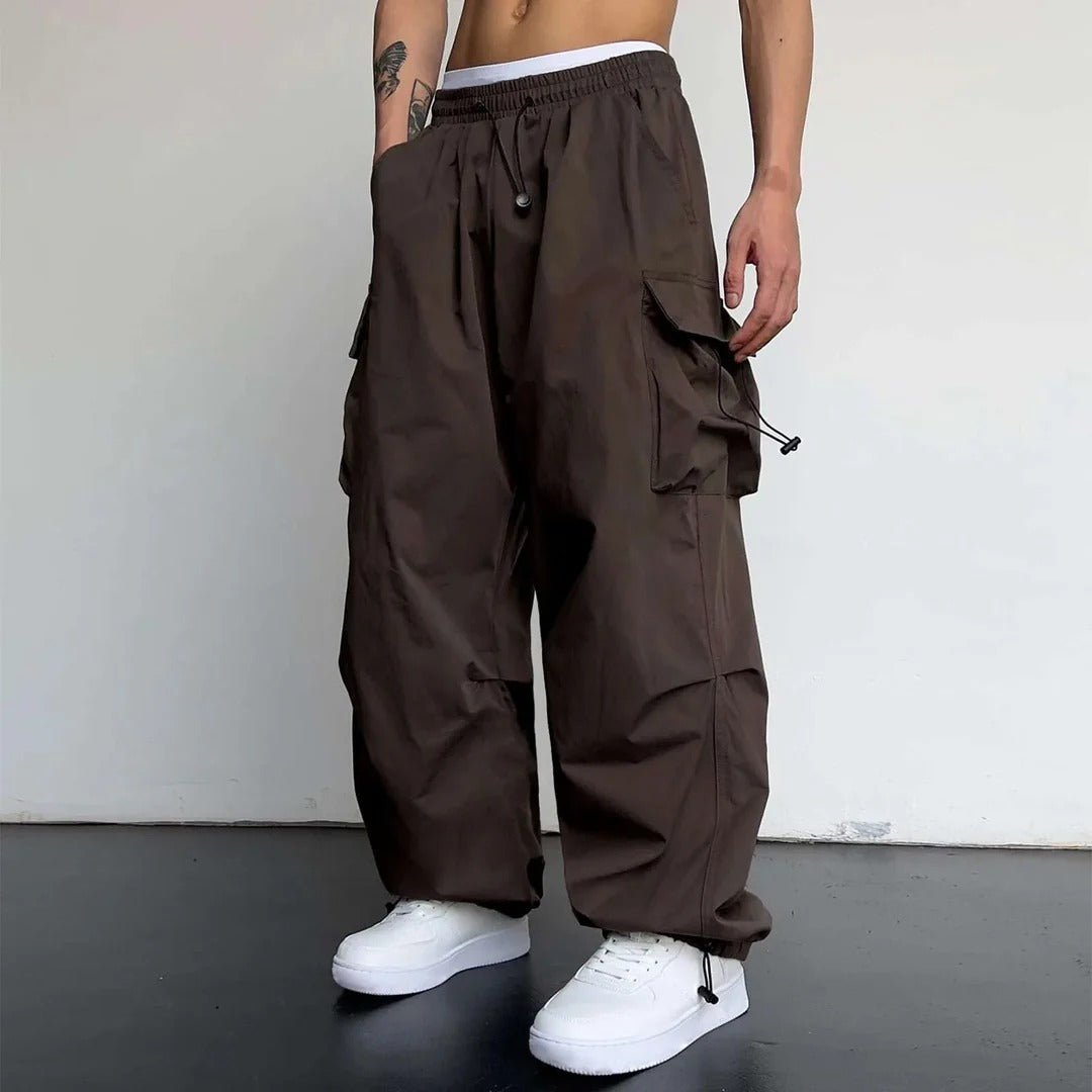 Zane | Herren Moderne Cargo Hose Mit Weitem Bein