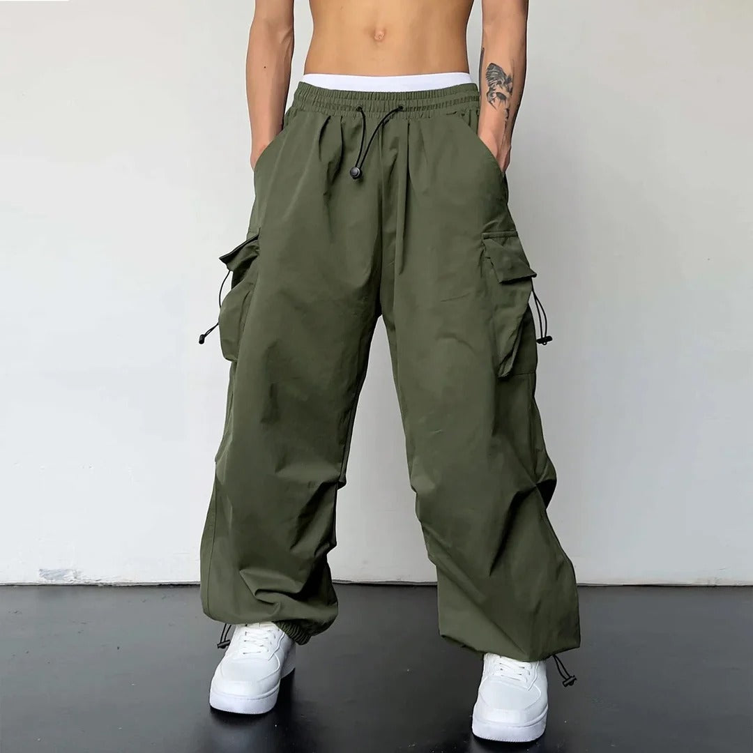 Zane | Herren Moderne Cargo Hose Mit Weitem Bein