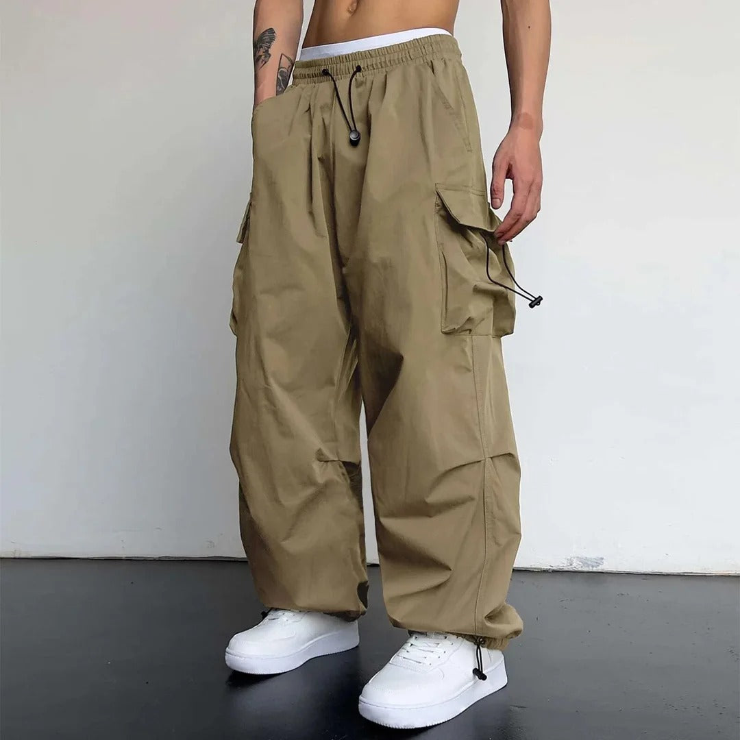 Zane | Herren Moderne Cargo Hose Mit Weitem Bein