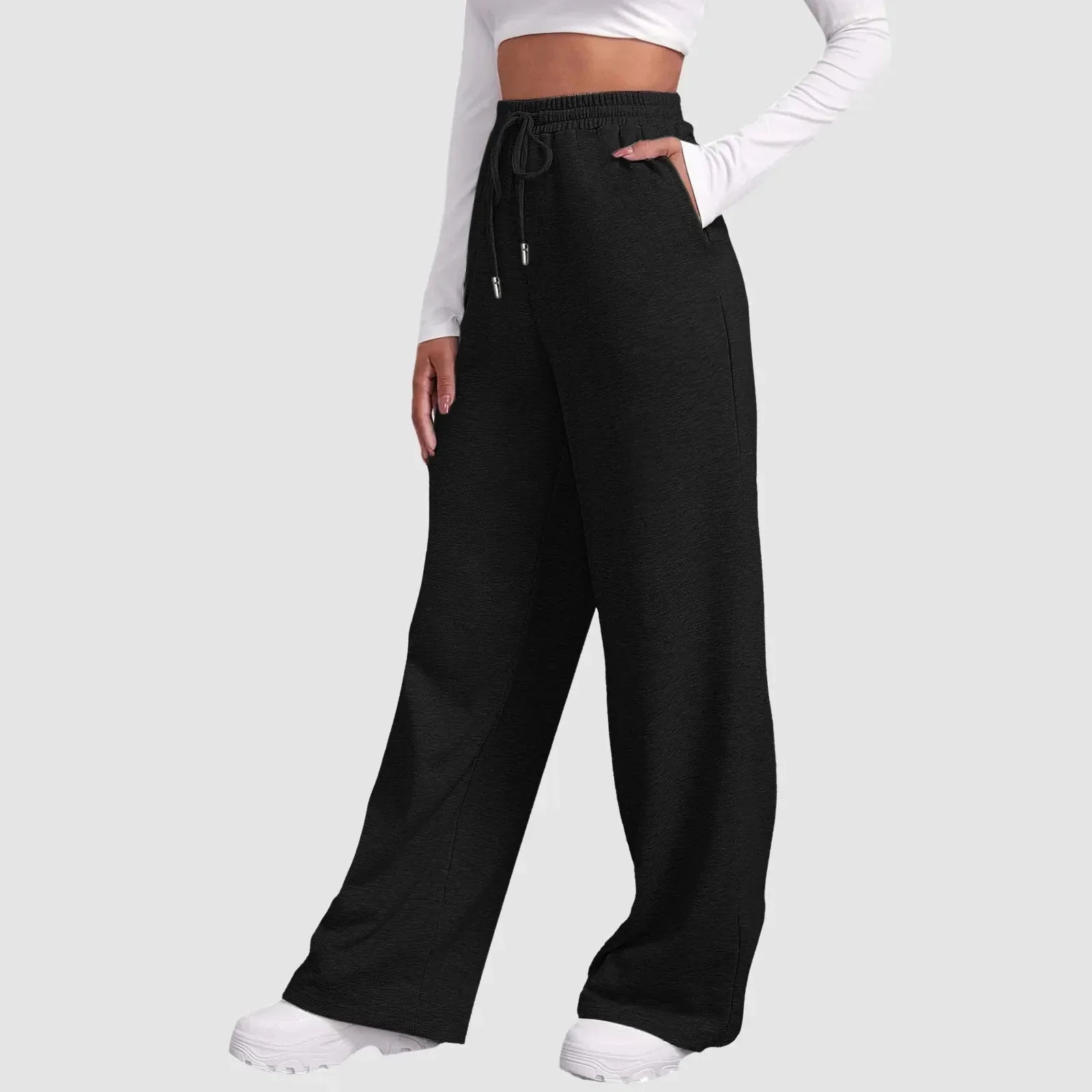 Iris | Damen Weite Jogginghose Mit Kordelzugbund
