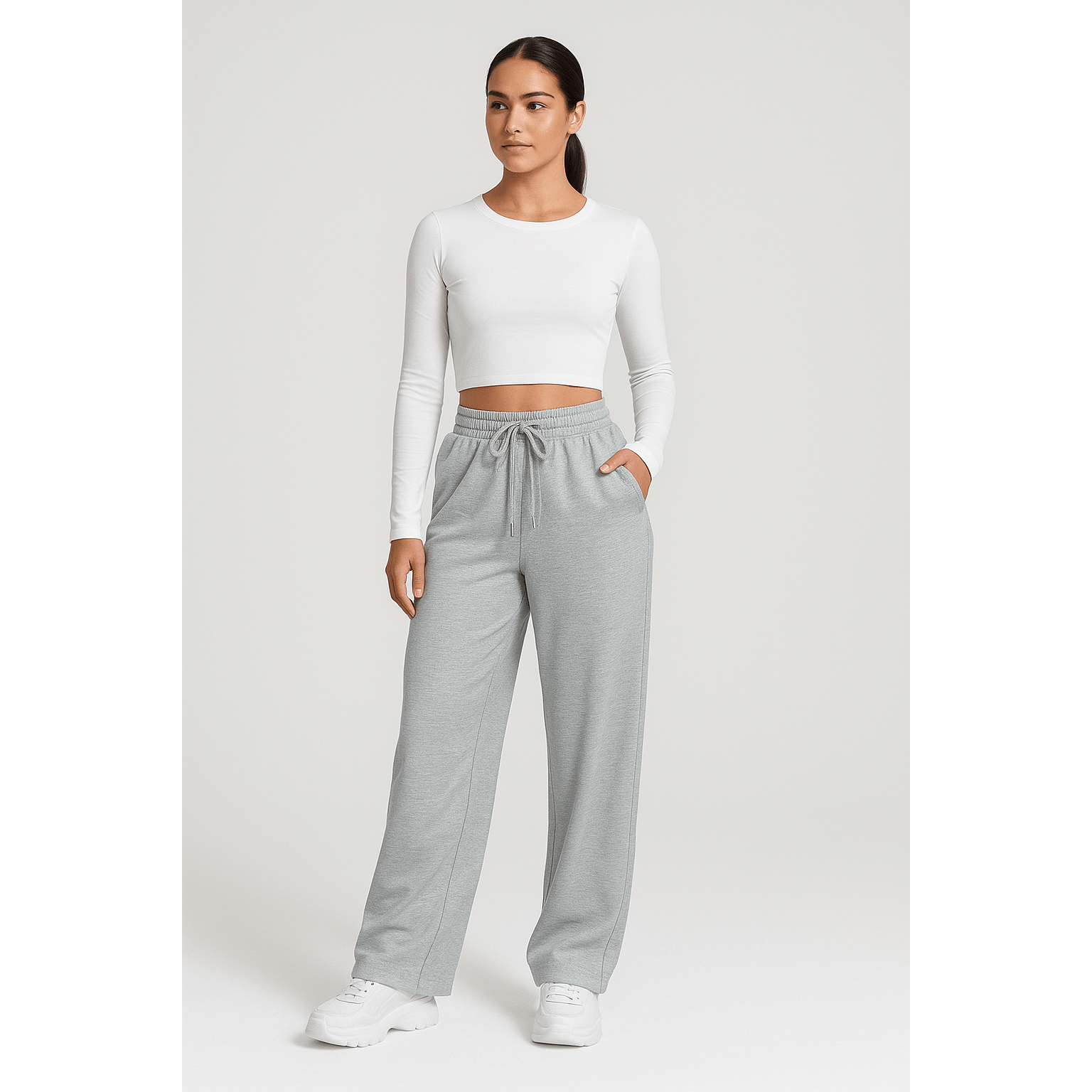 Iris | Damen Weite Jogginghose Mit Kordelzugbund