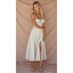 Anastasia | Blumen Corsagen Midi Kleid Mit Strukturierter Passform
