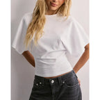 Callie | Damen Kurzarm T-Shirt Mit Ausgestellten Ärmeln