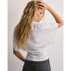 Callie | Damen Kurzarm T-Shirt Mit Ausgestellten Ärmeln