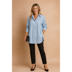 Adelaide | Damen Oversize Langarm Hemdbluse