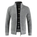 Caleb | Herren Strickpullover Mit Reißverschluss Und Stehkragen