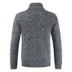 Caleb | Herren Strickpullover Mit Reißverschluss Und Stehkragen