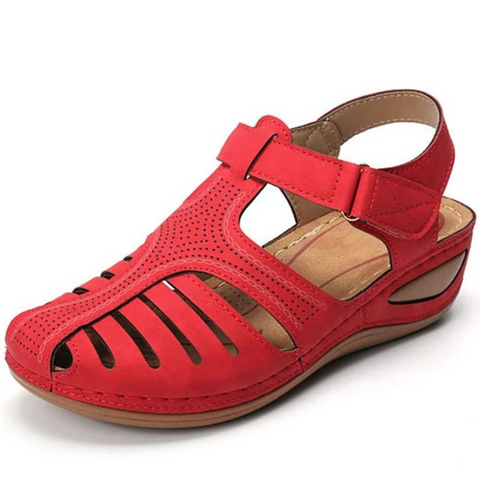Selena | Damen Sandalen Mit Geschlossener Zehenpartie Und Cut-Out Design