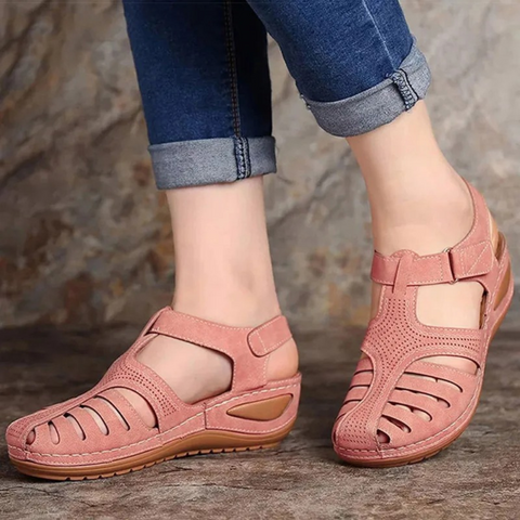 Selena | Damen Sandalen Mit Geschlossener Zehenpartie Und Cut-Out Design