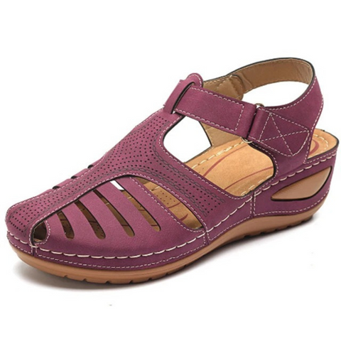 Selena | Damen Sandalen Mit Geschlossener Zehenpartie Und Cut-Out Design
