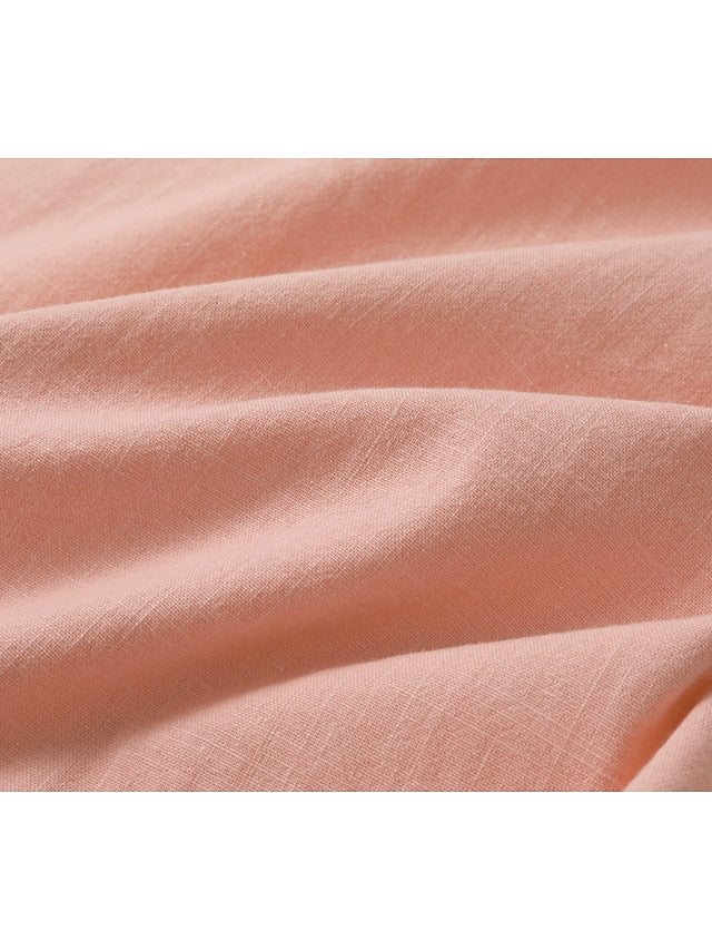 Ronan | Herren Leinenhemd Mit Henley-Kragen