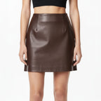 Rory | Damen High Rise A-Linien Minirock Mit Figurbetonter Passform