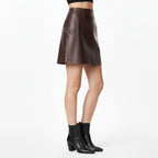 Rory | Damen High Rise A-Linien Minirock Mit Figurbetonter Passform