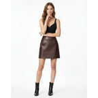Rory | Damen High Rise A-Linien Minirock Mit Figurbetonter Passform