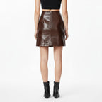 Rory | Damen High Rise A-Linien Minirock Mit Figurbetonter Passform