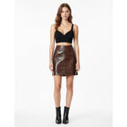 Rory | Damen High Rise A-Linien Minirock Mit Figurbetonter Passform
