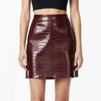 Rory | Damen High Rise A-Linien Minirock Mit Figurbetonter Passform