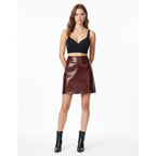 Rory | Damen High Rise A-Linien Minirock Mit Figurbetonter Passform