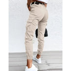 Kayla | Damen High Waist Cargo Hose Mit Pattentaschen