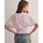 Callie | Damen Kurzarm T-Shirt Mit Ausgestellten Ärmeln