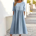 Theresa | Damen Midikleid Mit Halbärmeln