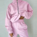 Madeline | Zweiteiliges Set Mit Half-Zip Pullover Und Jogginghose