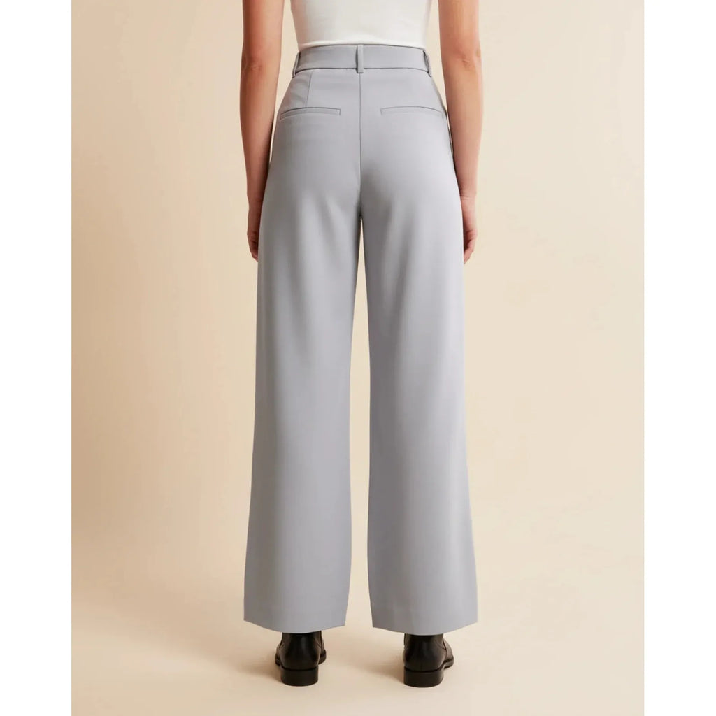 Quinn | Damen Hose Mit Hoher Taille Und Plissiertem Bein