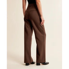 Quinn | Damen Hose Mit Hoher Taille Und Plissiertem Bein