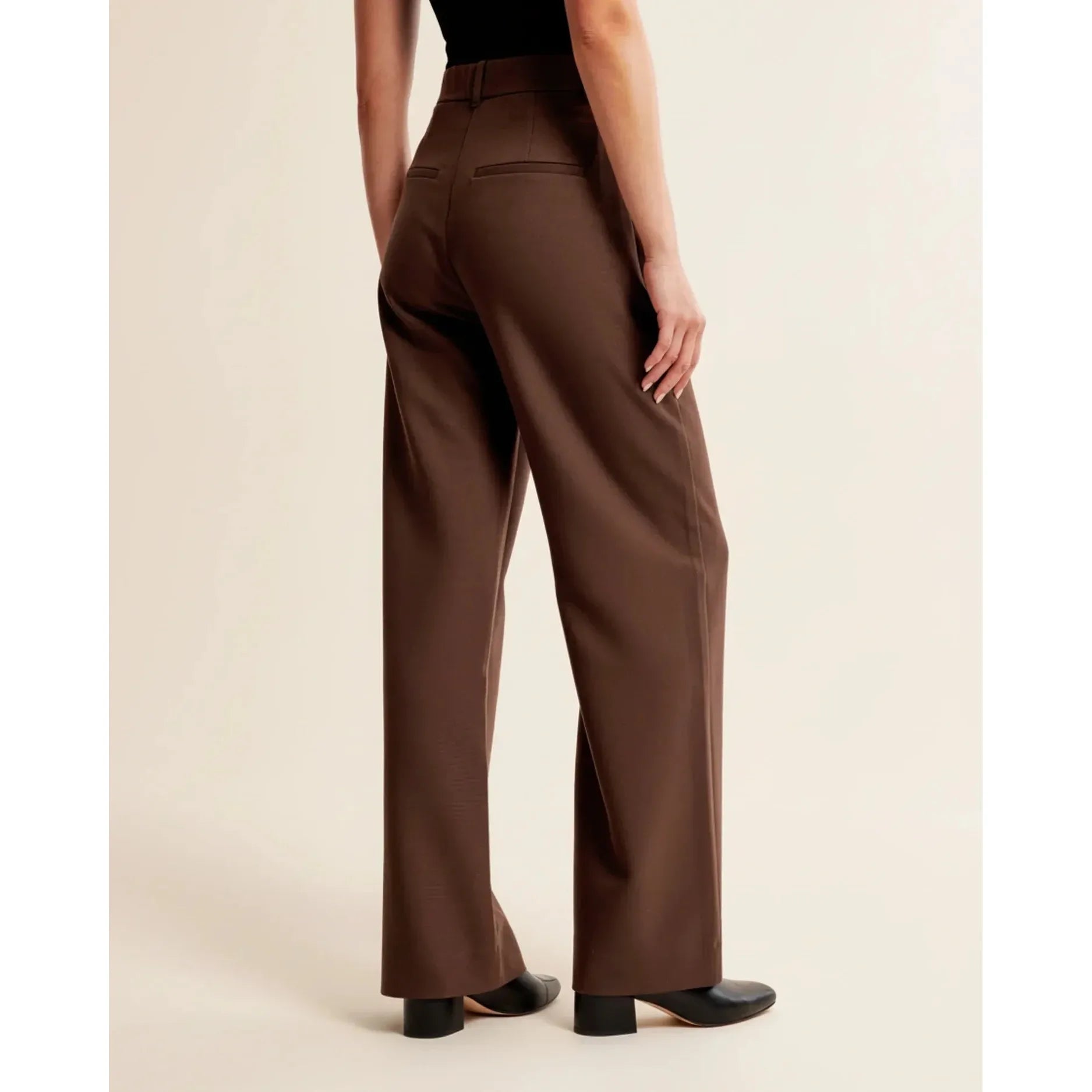 Quinn | Damen Hose Mit Hoher Taille Und Plissiertem Bein