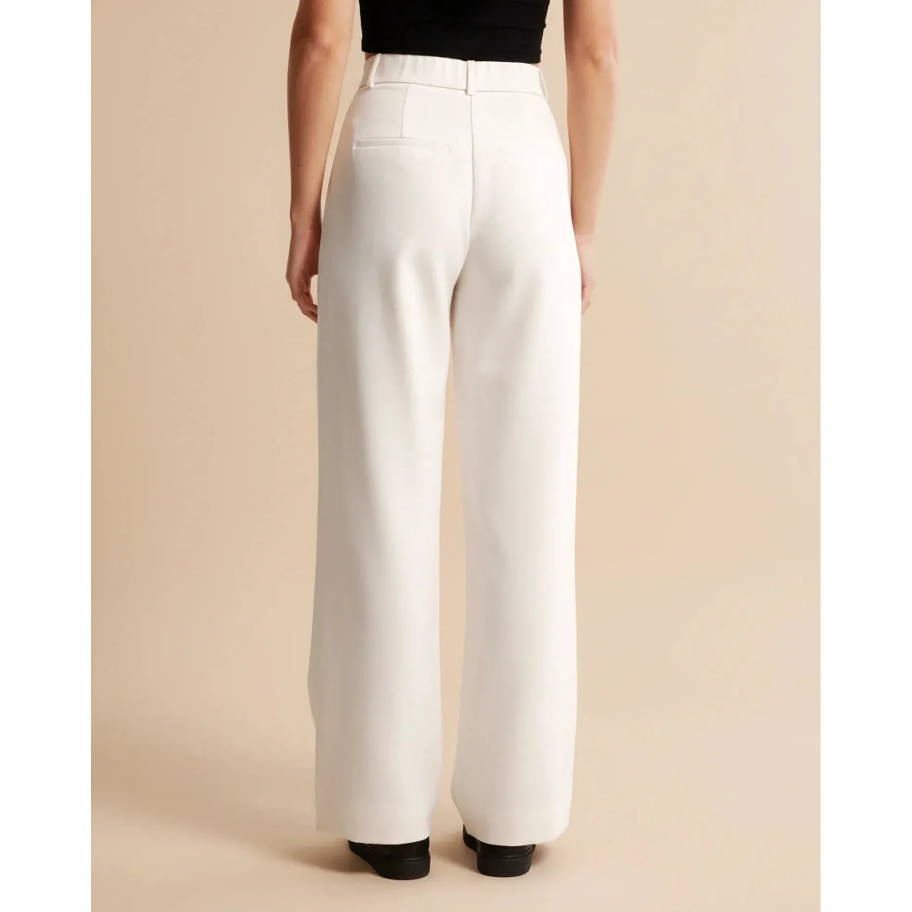 Quinn | Damen Hose Mit Hoher Taille Und Plissiertem Bein