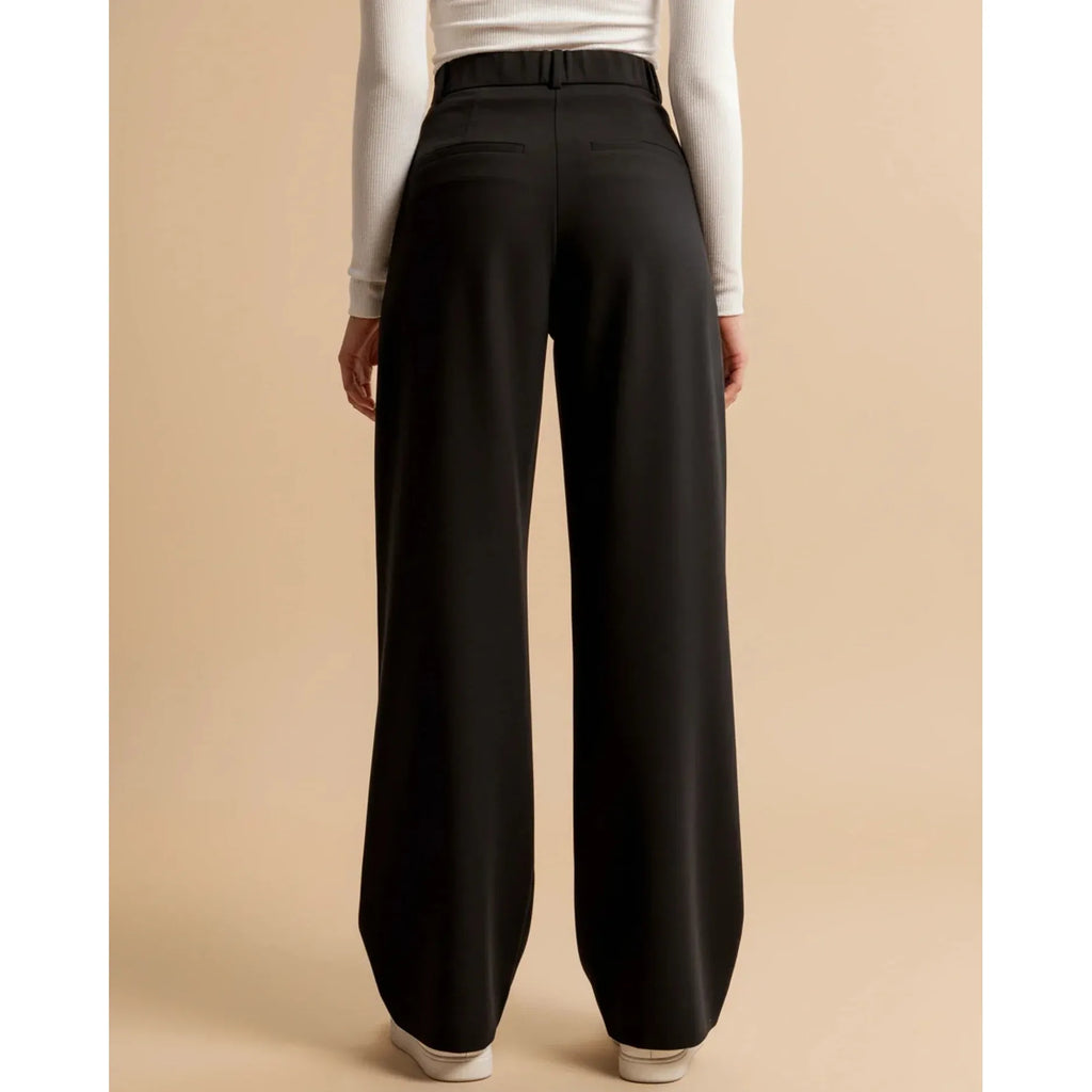 Quinn | Damen Hose Mit Hoher Taille Und Plissiertem Bein