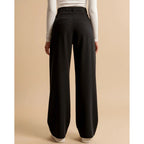 Quinn | Damen Hose Mit Hoher Taille Und Plissiertem Bein